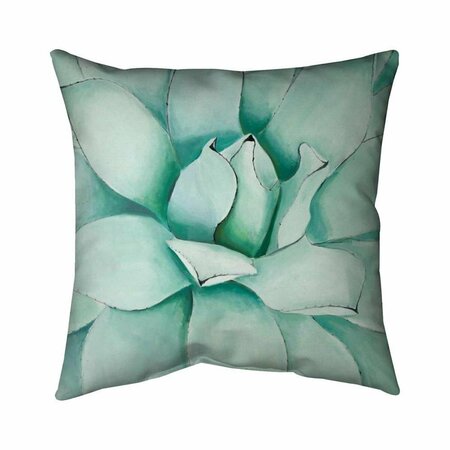 FONDO 20 x 20 in. Succulent Closeup-Double Sided Print Indoor Pillow FO2792752